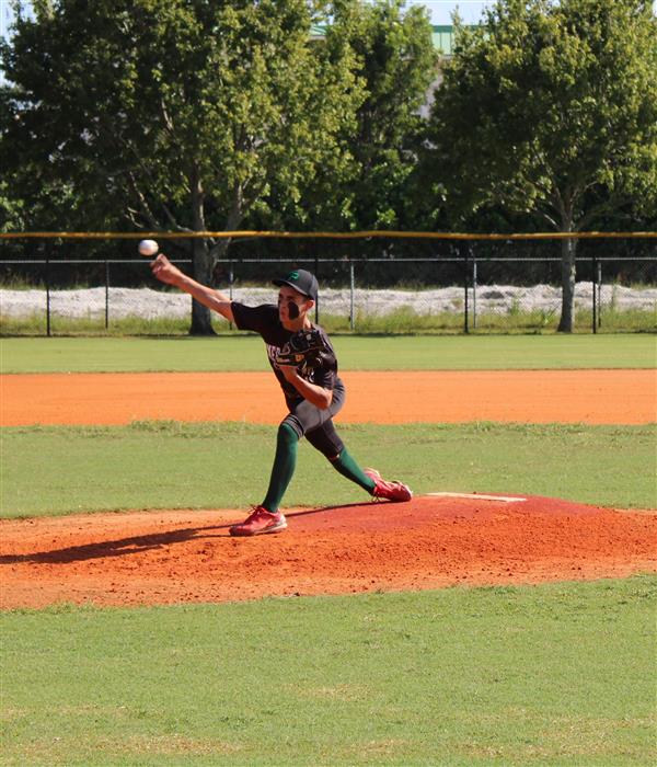 D Martinez throwing the baseball